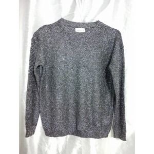 COMPAÑIA Fantastica Spain metallic silver sweater pullover